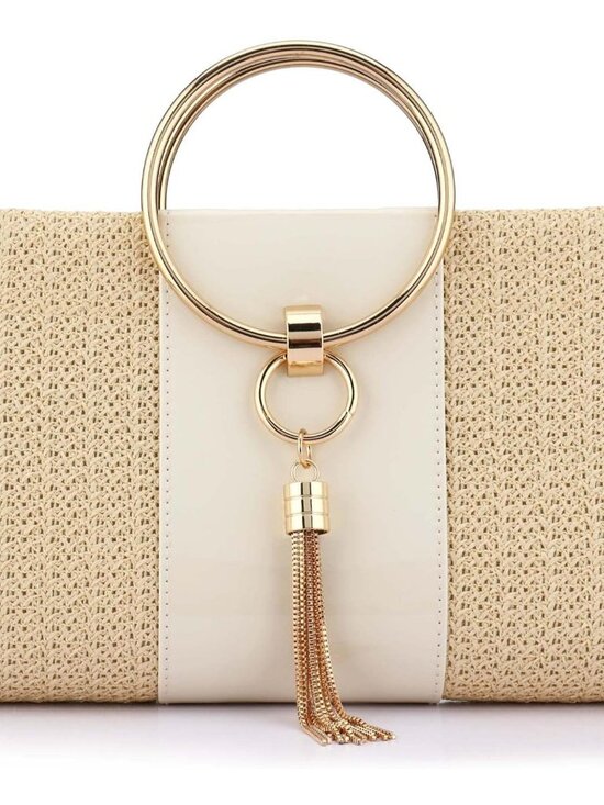 Handbags - Straw Handbag Evening Bag Clutch Purses for Women, Fashion Summer Beach Tote Tas